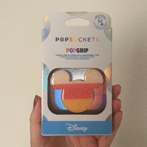 Pop Socket Disney Mickey glittery candy corn Phone Grip with Expanding Kickstand